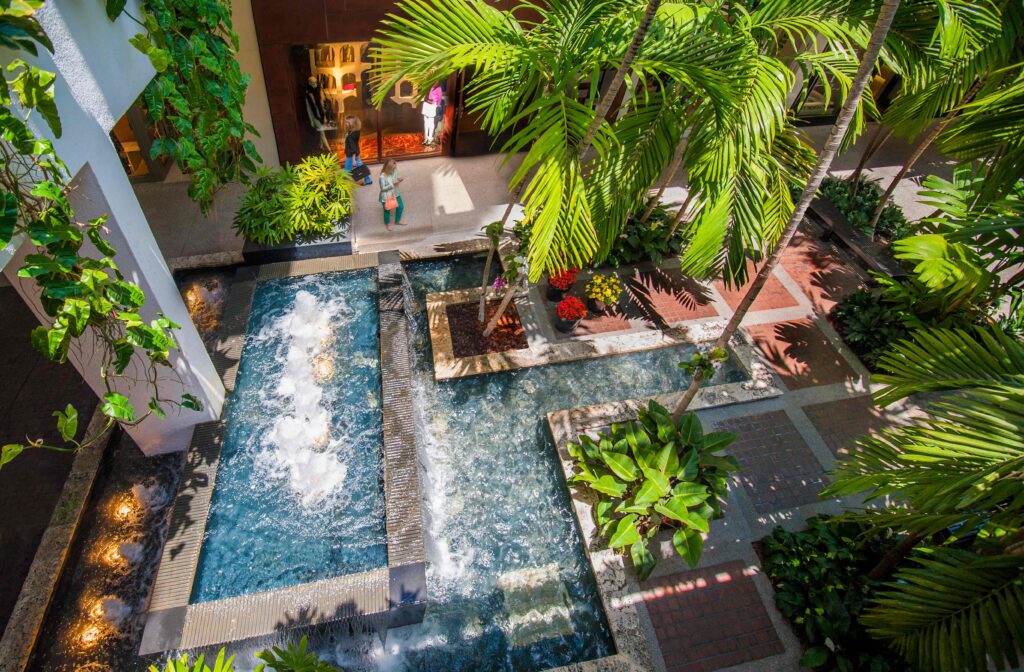 ©EDSA | Bal Harbour Shops | Aerial View of Water Feature