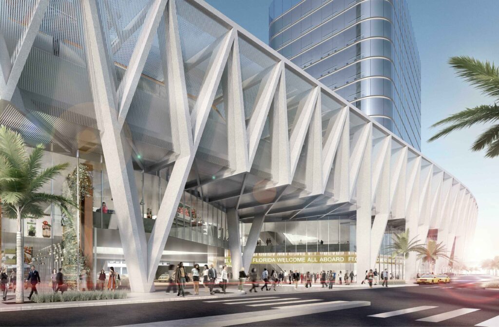 ©EDSA | Brightline | Miami Station Entrance