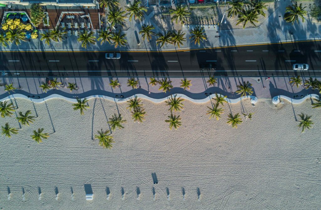 ©EDSA | Fort Lauderdale Beach Revitalization | Aerial Beach View