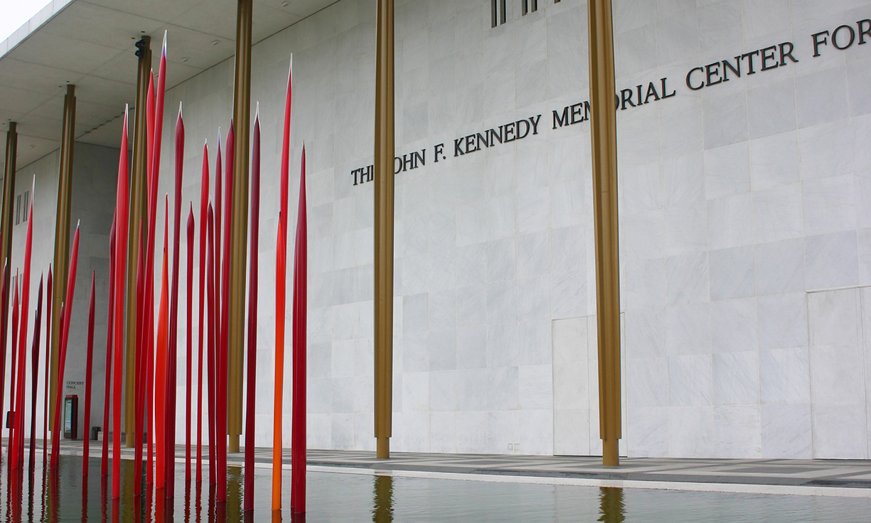©EDSA | John F. Kennedy Center for the Performing Arts | Building and Red Sculpture