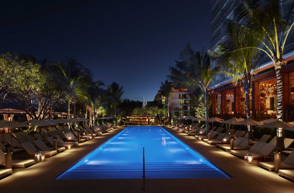 ©EDSA | Miami Beach Edition | Pool at Night