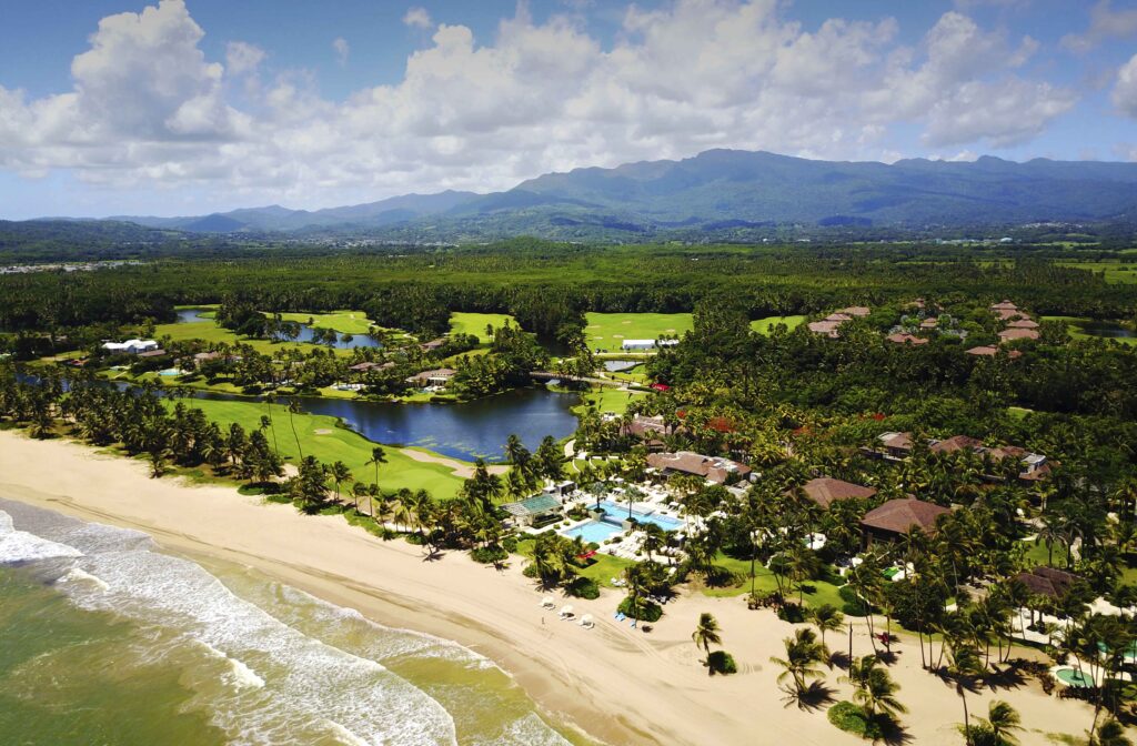 ©EDSA | St. Regis Bahia Beach Resort | Aerial View Beach, Pool and Golf