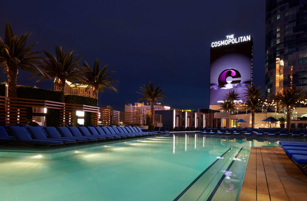 ©EDSA | The Cosmopolitan of Las Vegas | Pool and Sign
