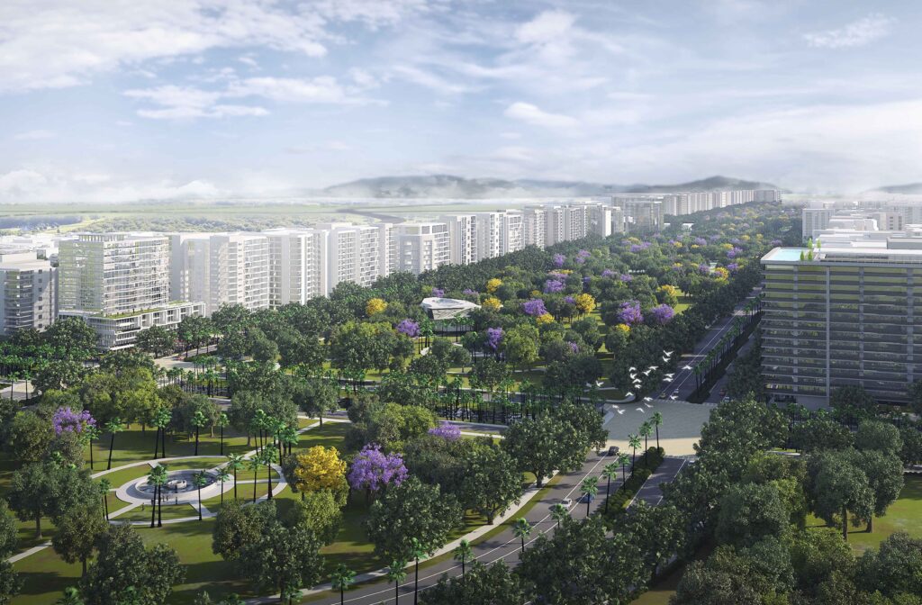 ©EDSA | Kaifeng New City | Aerial View of Development