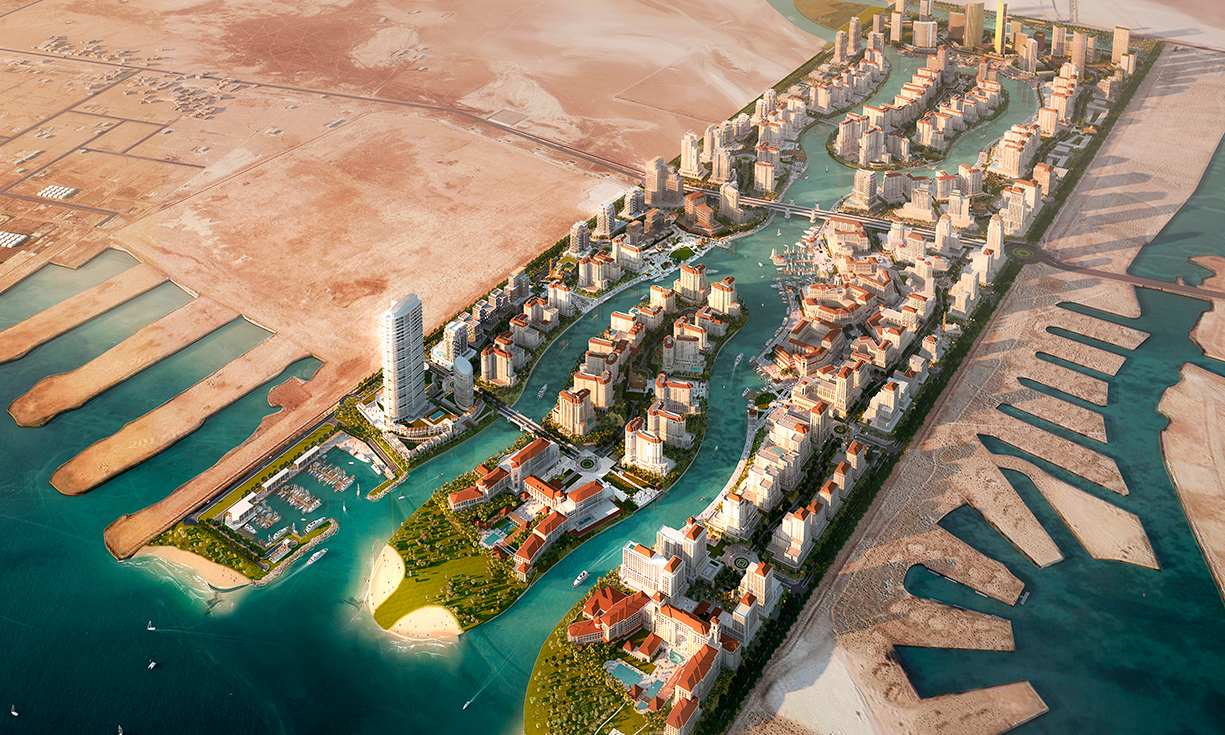 ©EDSA | Red Sea Village | Aerial view of the development