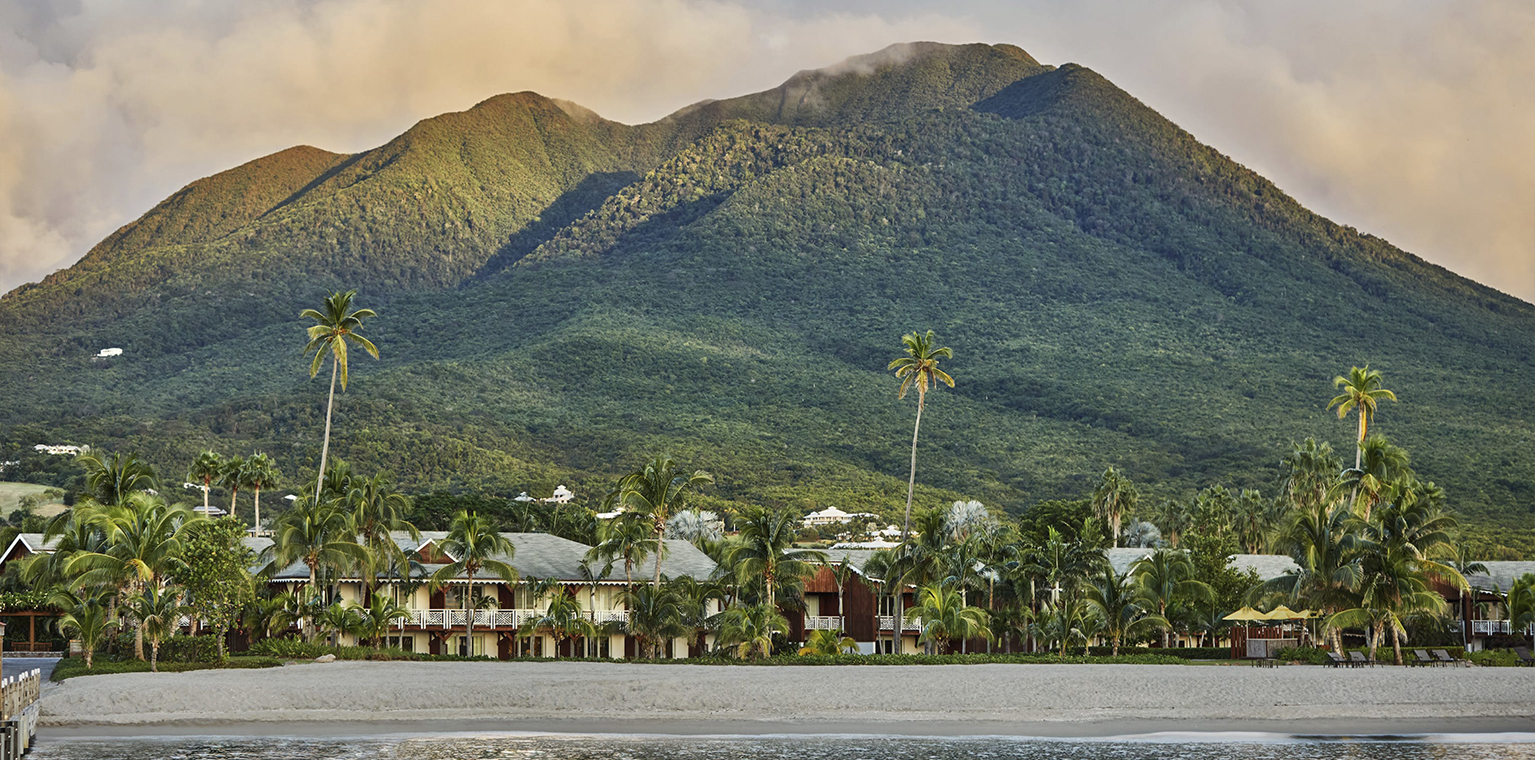 ©EDSA | Four Seasons Nevis | Beautiful view of buildings surrounded by nature