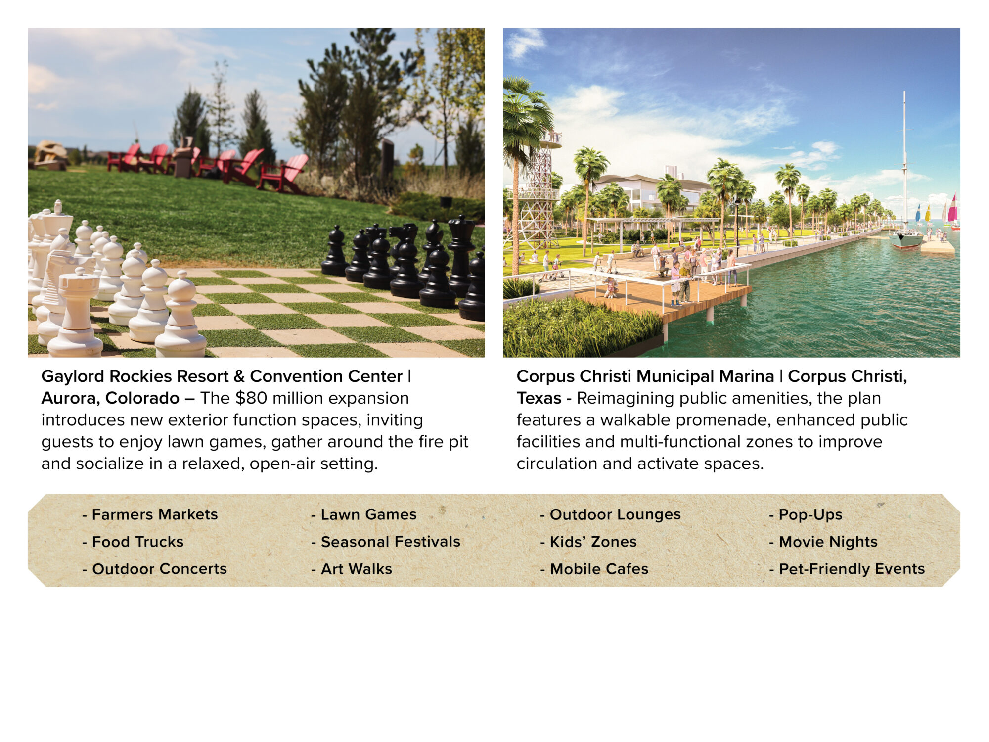©EDSA | Insights | The Summer Starter Pack | Gaylord Rockies + Corpus Christi Marina